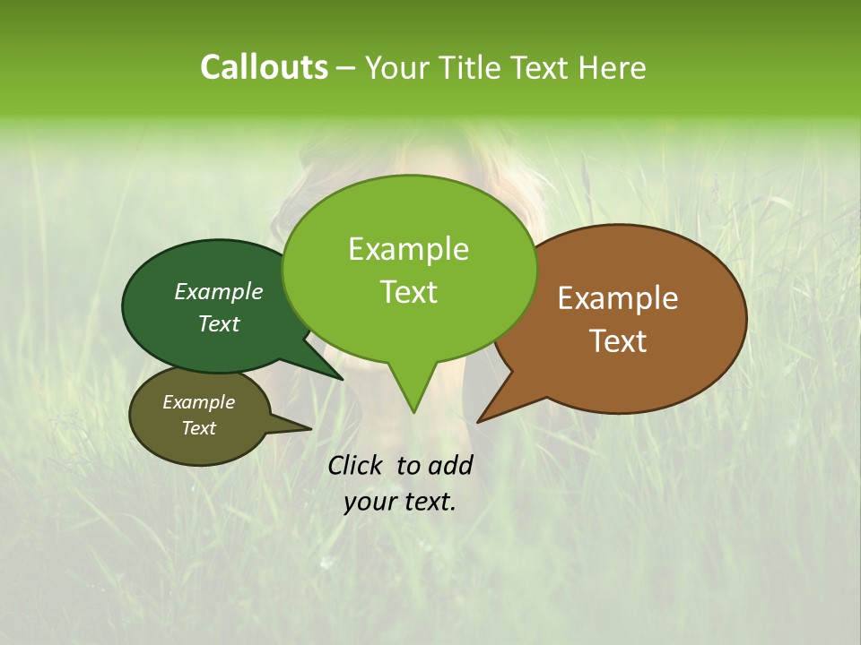 Young Adult Female Smile PowerPoint Template