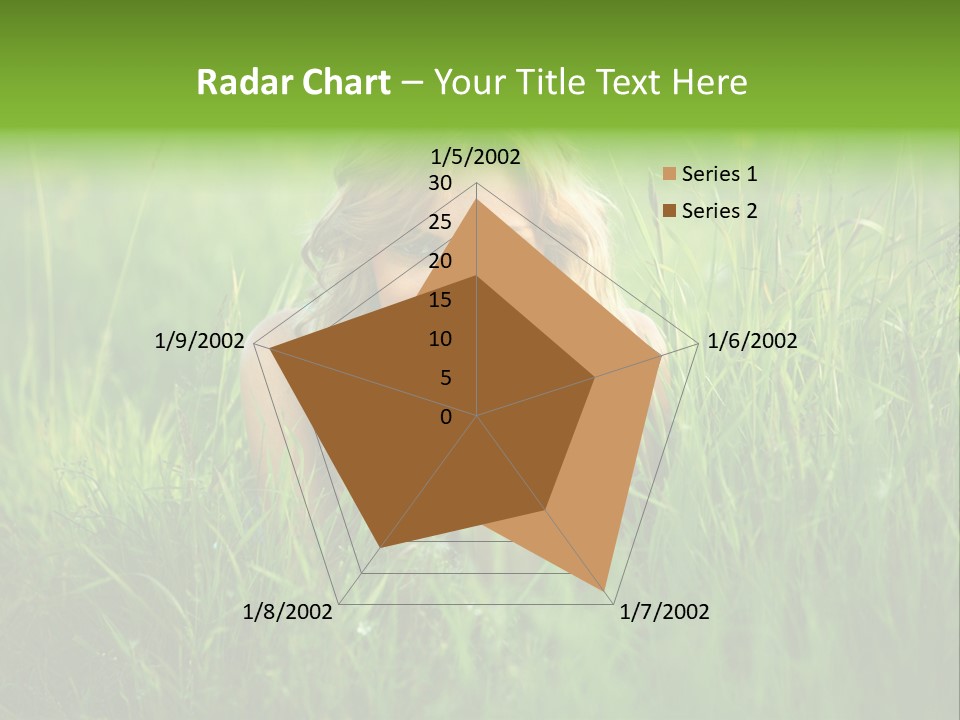 Young Adult Female Smile PowerPoint Template