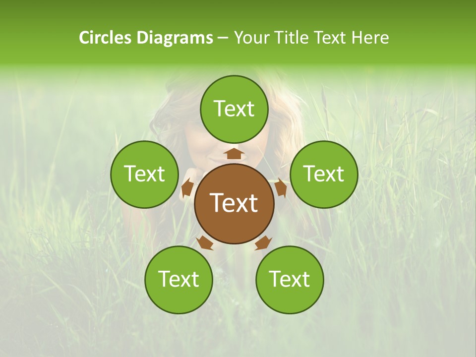 Young Adult Female Smile PowerPoint Template