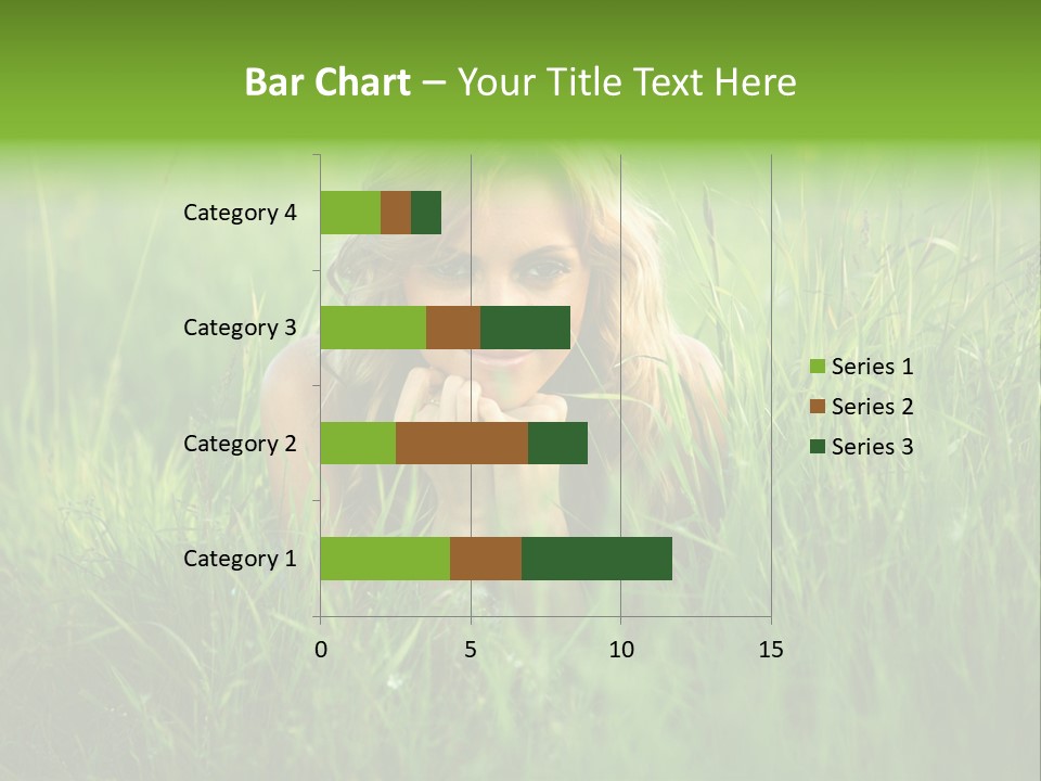 Young Adult Female Smile PowerPoint Template