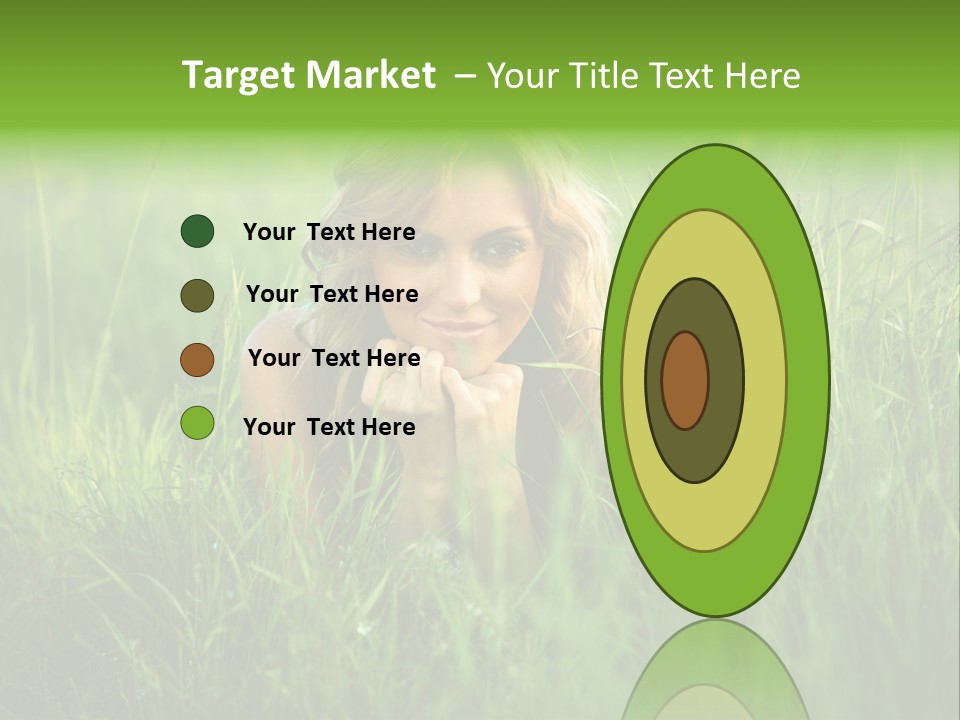 Young Adult Female Smile PowerPoint Template