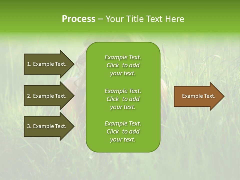 Young Adult Female Smile PowerPoint Template