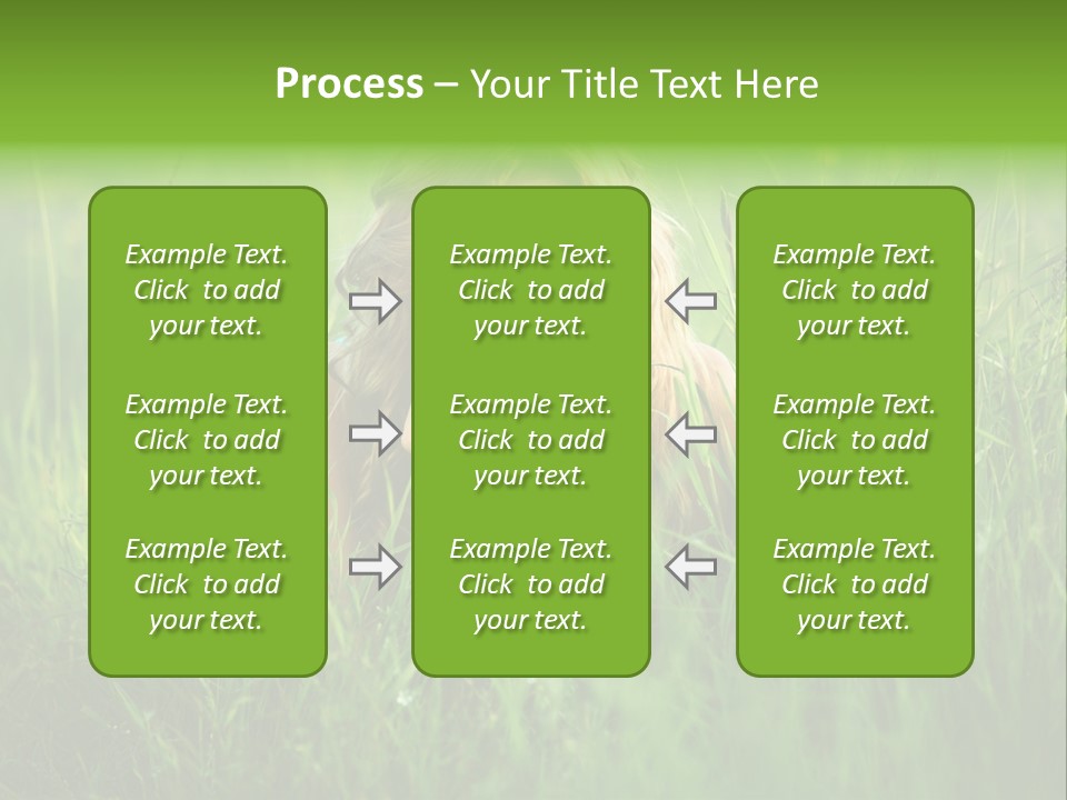 Young Adult Female Smile PowerPoint Template