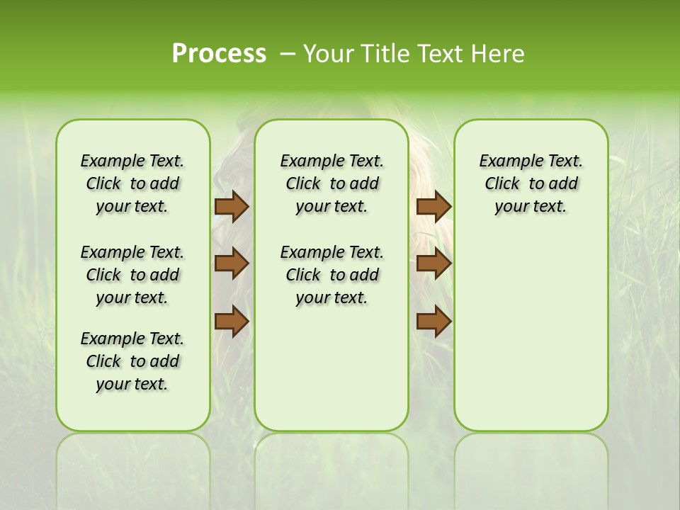 Young Adult Female Smile PowerPoint Template