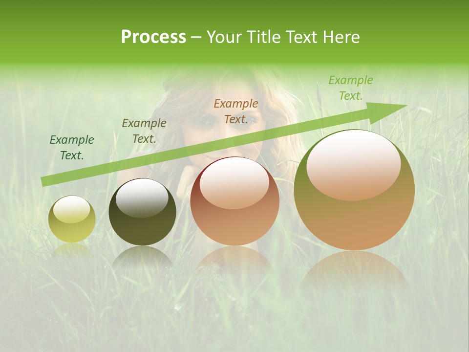 Young Adult Female Smile PowerPoint Template