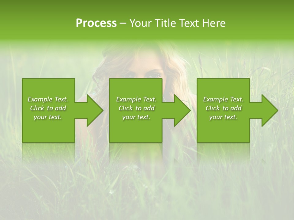 Young Adult Female Smile PowerPoint Template