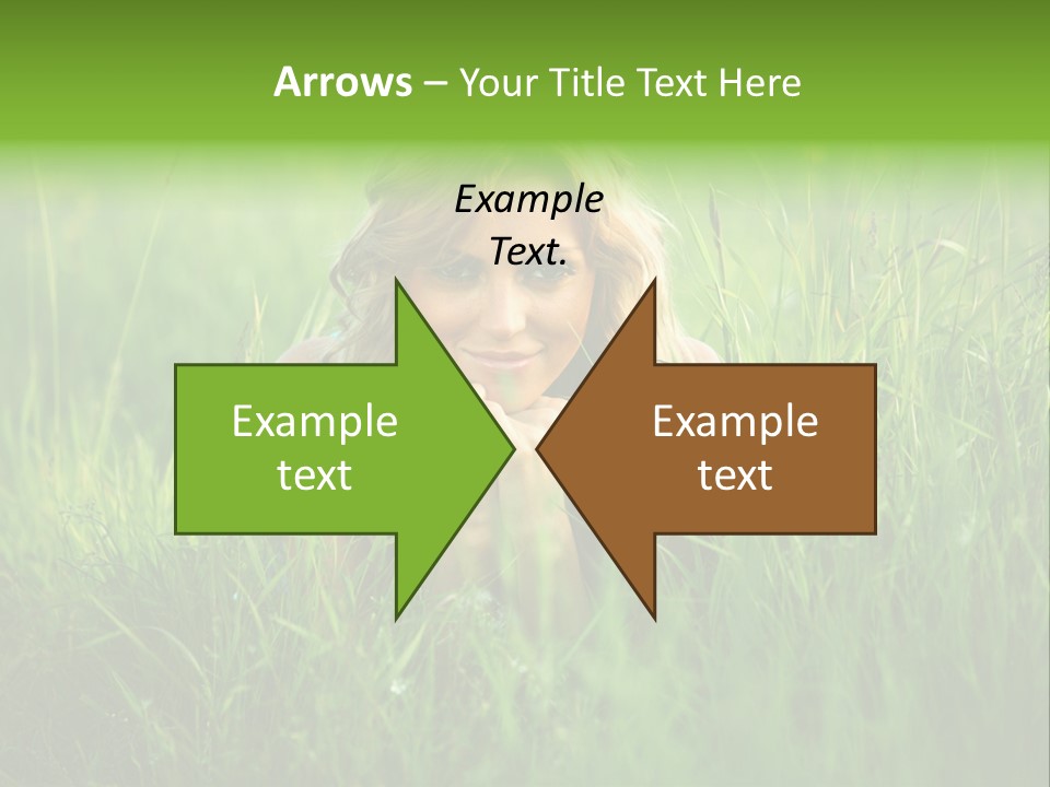 Young Adult Female Smile PowerPoint Template