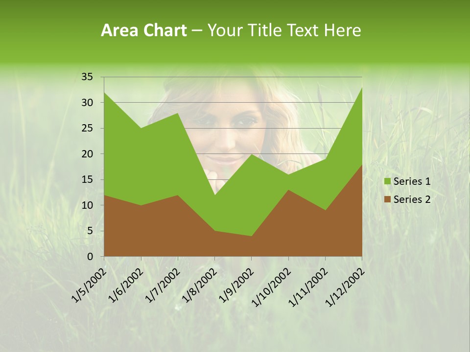 Young Adult Female Smile PowerPoint Template