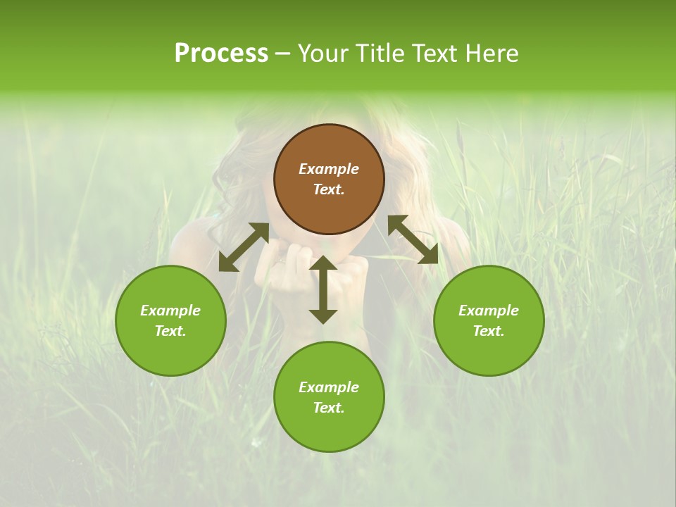 Young Adult Female Smile PowerPoint Template