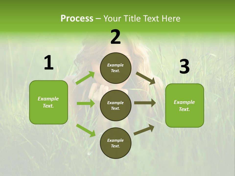 Young Adult Female Smile PowerPoint Template