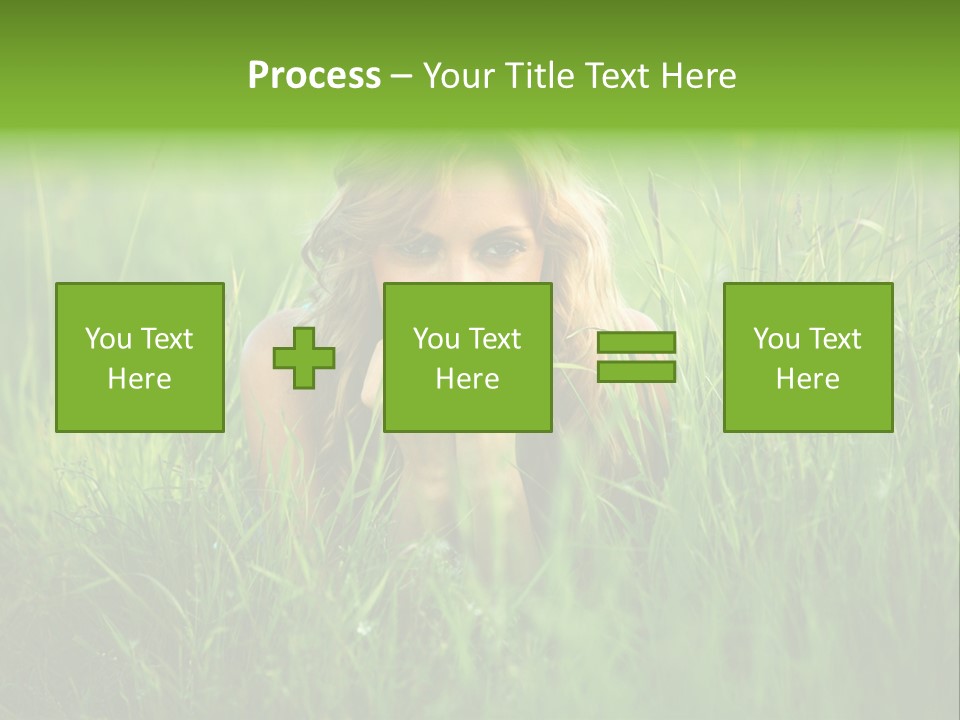 Young Adult Female Smile PowerPoint Template