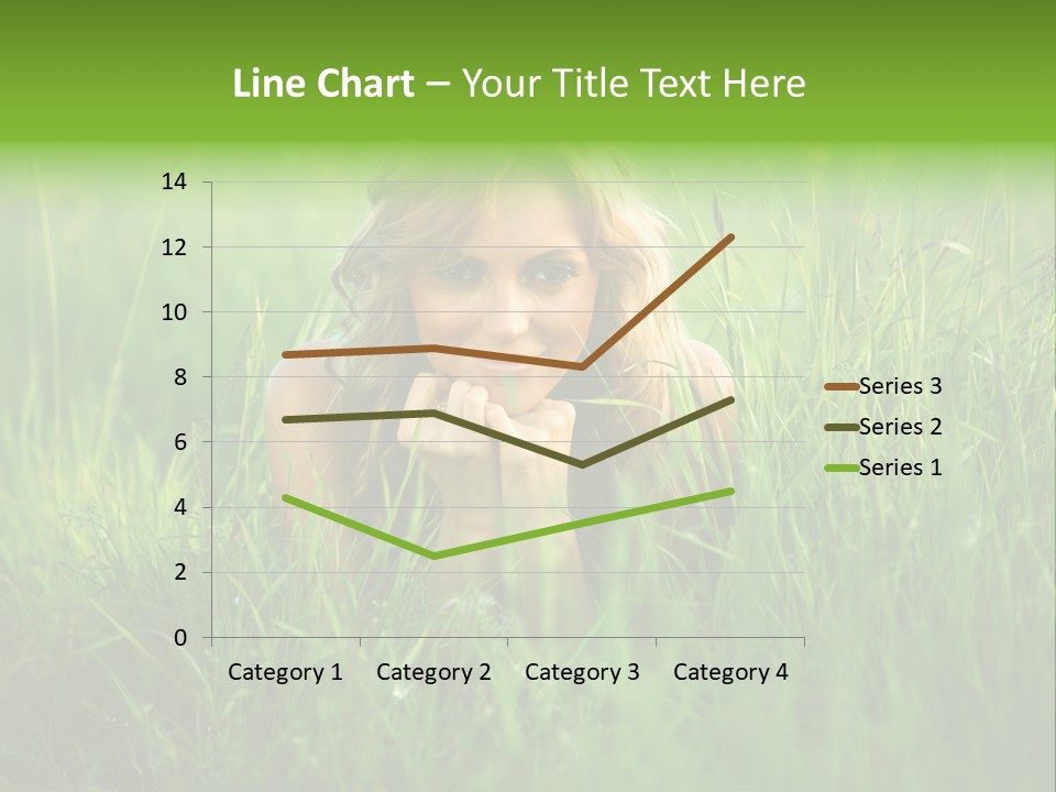 Young Adult Female Smile PowerPoint Template