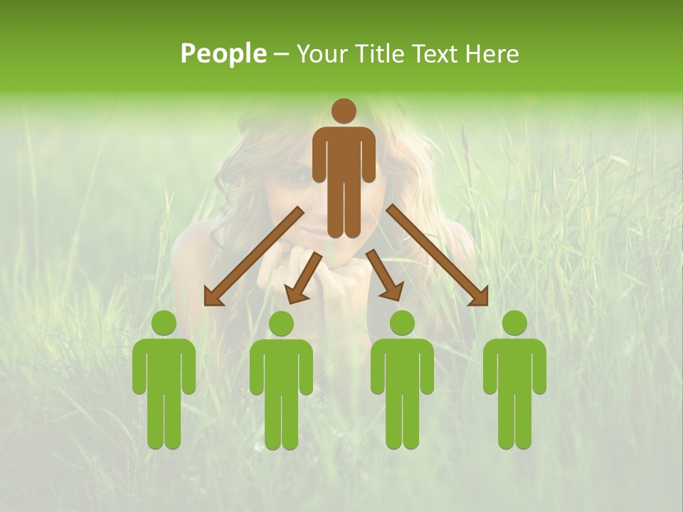 Young Adult Female Smile PowerPoint Template