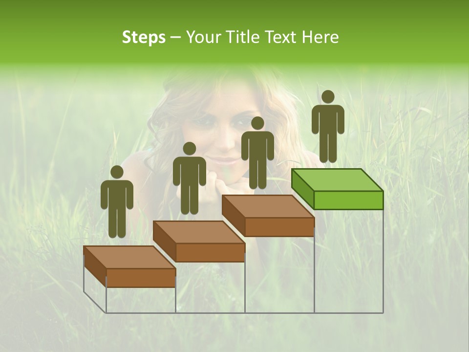 Young Adult Female Smile PowerPoint Template