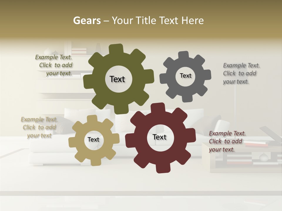 Domestic Lounge Lamp PowerPoint Template
