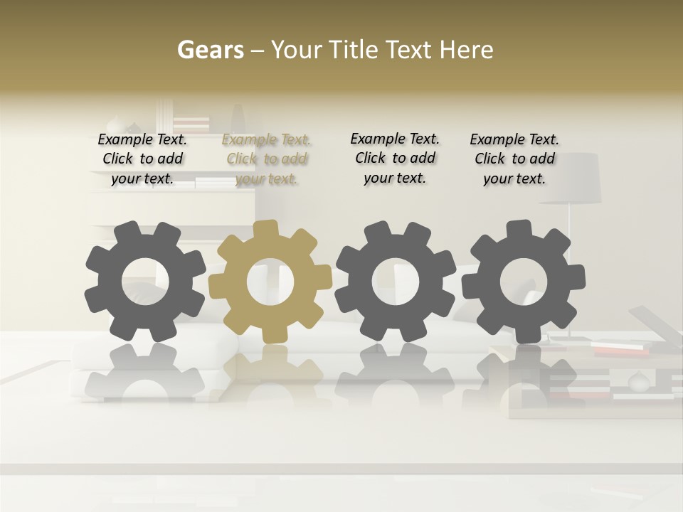 Domestic Lounge Lamp PowerPoint Template