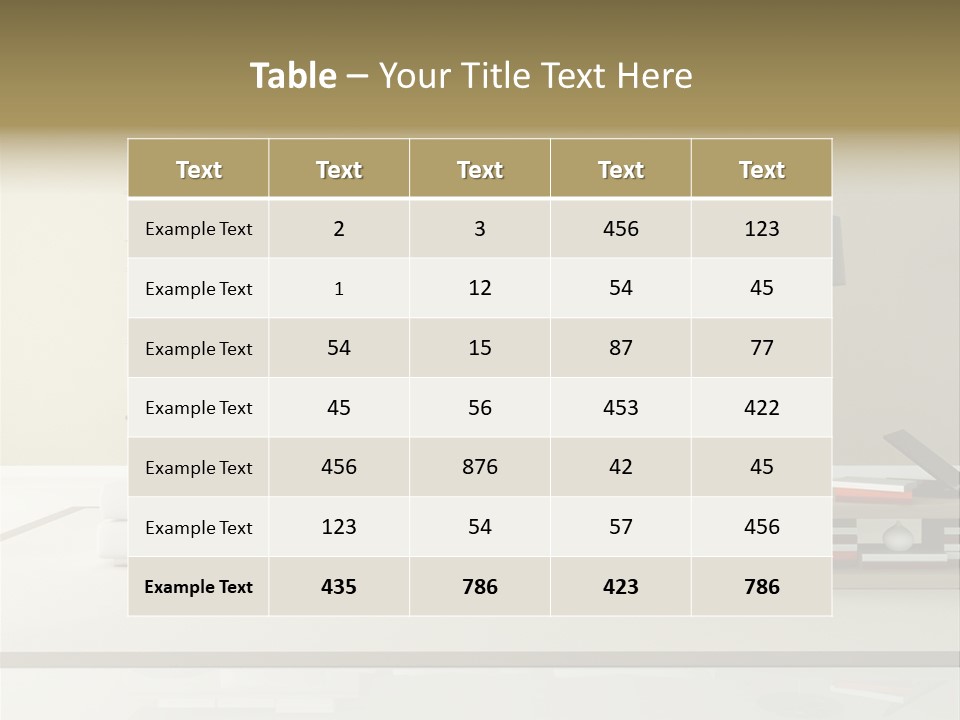 Domestic Lounge Lamp PowerPoint Template