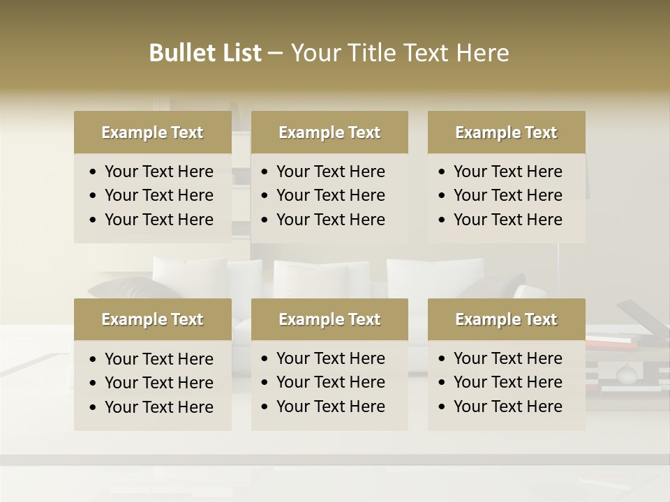 Domestic Lounge Lamp PowerPoint Template