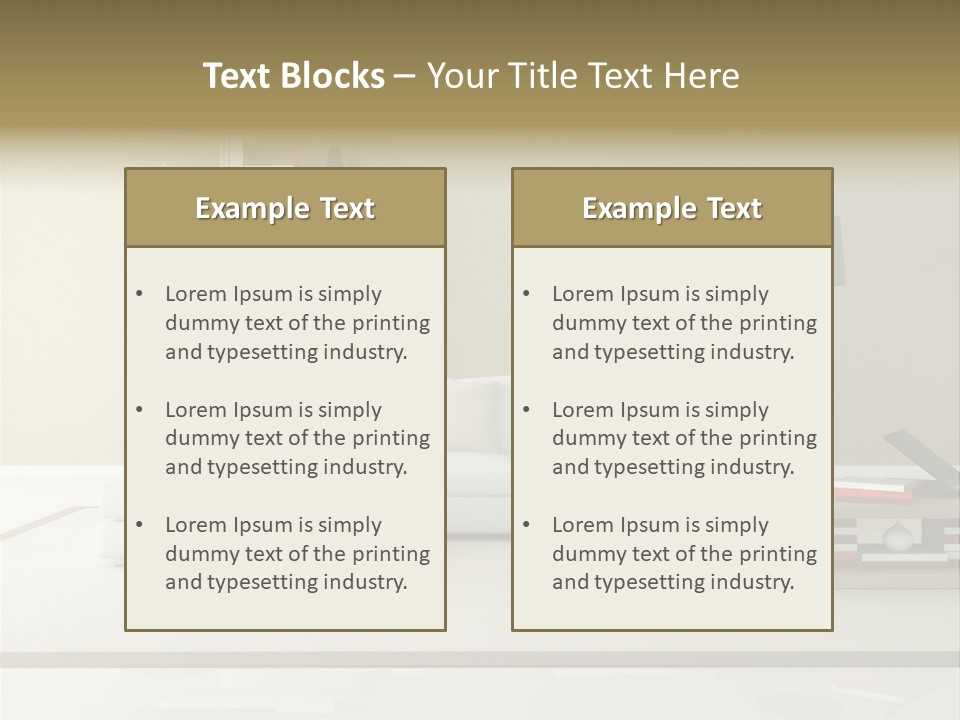 Domestic Lounge Lamp PowerPoint Template
