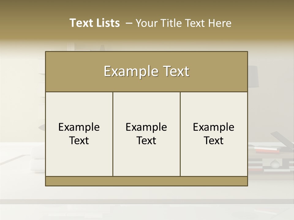 Domestic Lounge Lamp PowerPoint Template