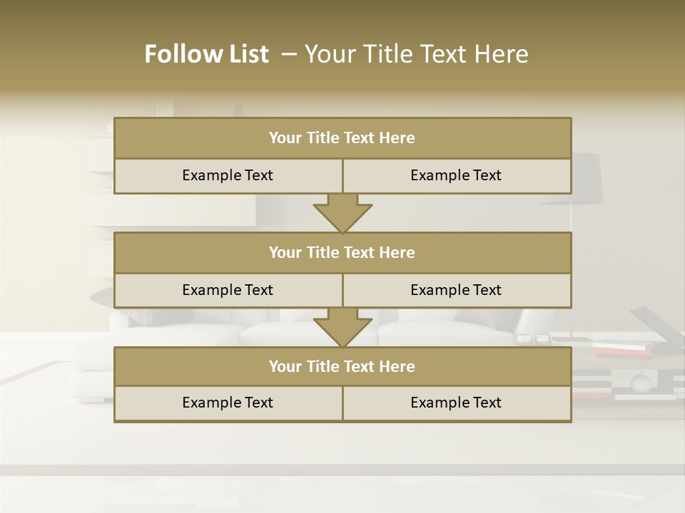 Domestic Lounge Lamp PowerPoint Template