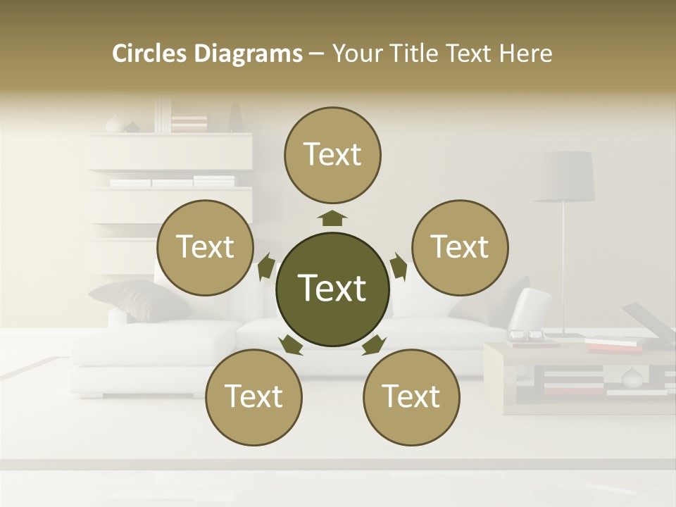Domestic Lounge Lamp PowerPoint Template