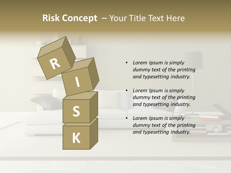 Domestic Lounge Lamp PowerPoint Template
