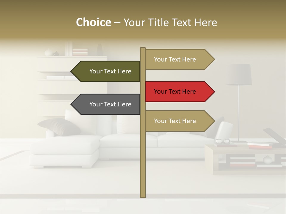 Domestic Lounge Lamp PowerPoint Template
