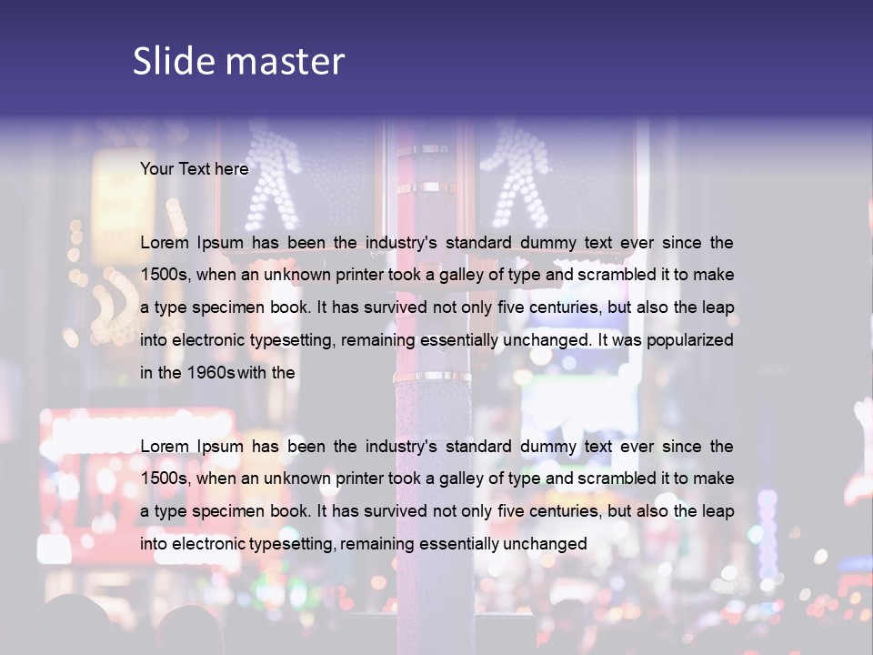 Hand Illuminated Electric PowerPoint Template