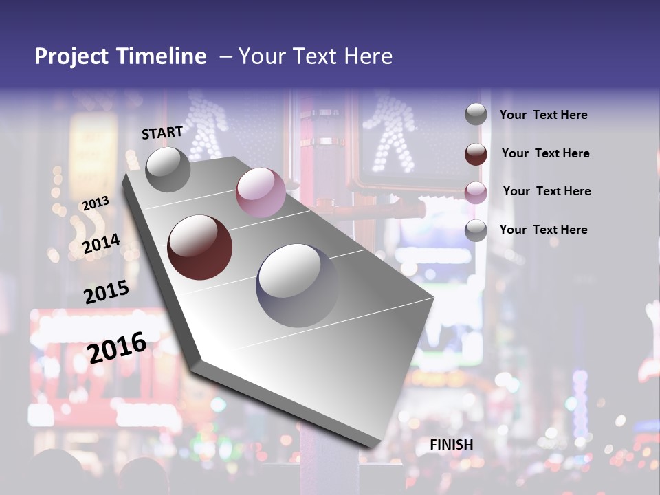 Hand Illuminated Electric PowerPoint Template