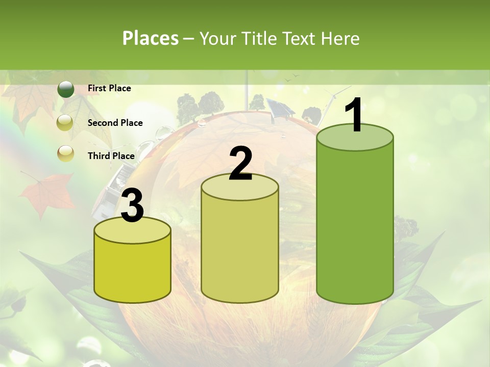 Sphere Leaf Plant PowerPoint Template