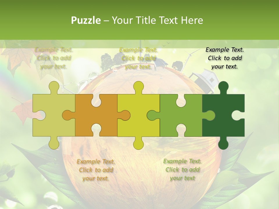 Sphere Leaf Plant PowerPoint Template