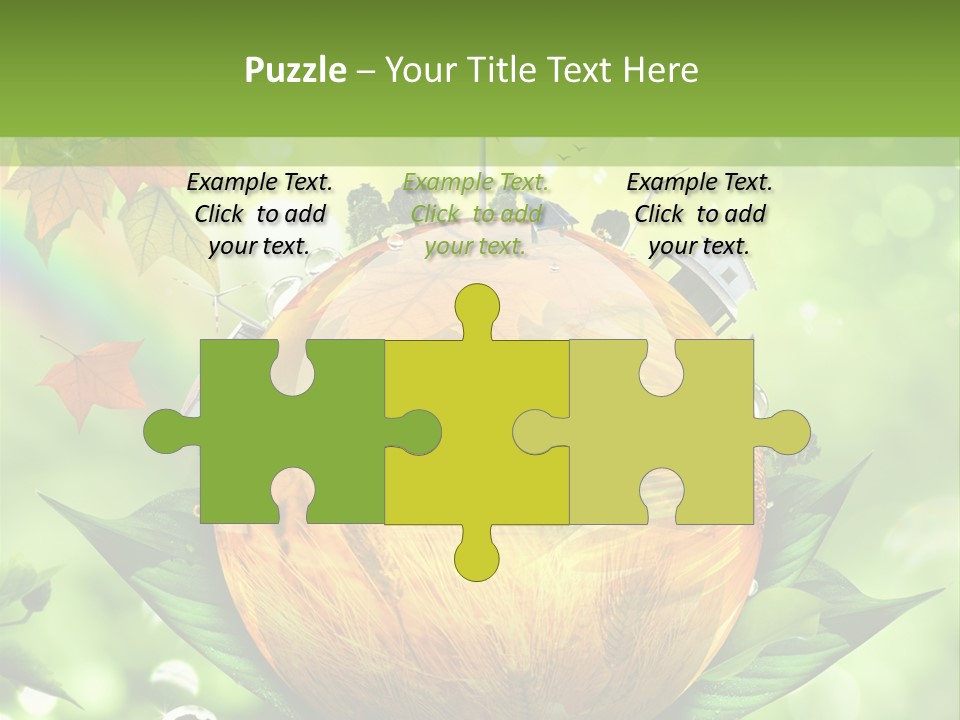 Sphere Leaf Plant PowerPoint Template