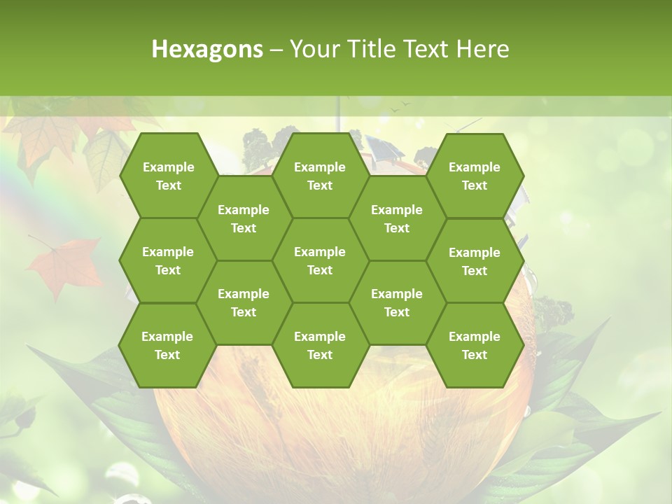 Sphere Leaf Plant PowerPoint Template