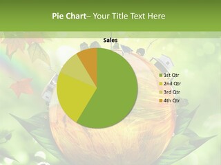 Sphere Leaf Plant PowerPoint Template