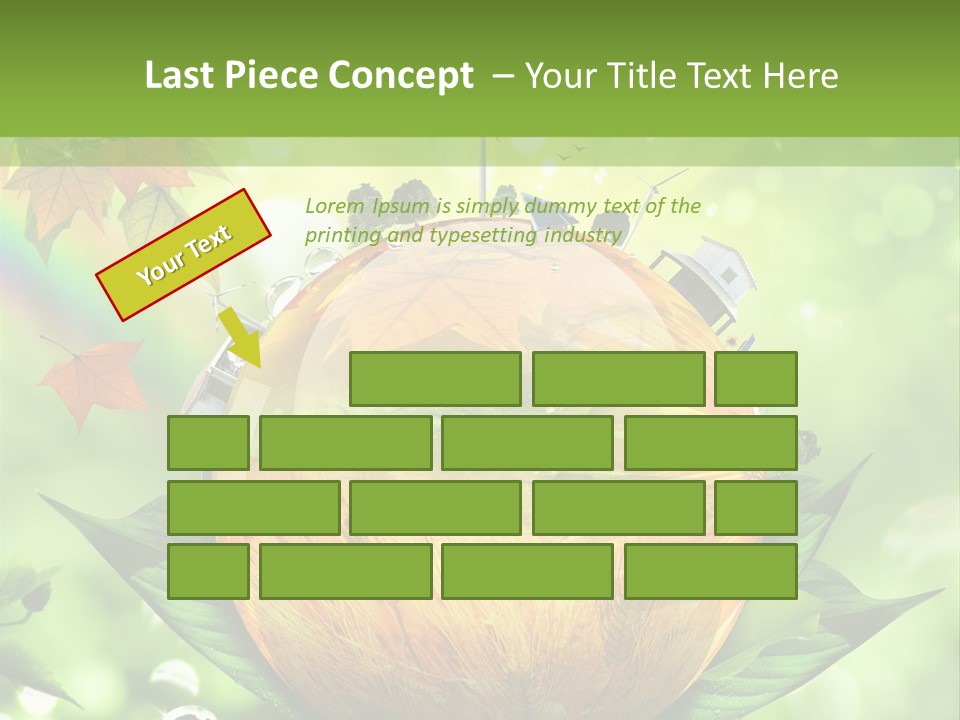 Sphere Leaf Plant PowerPoint Template