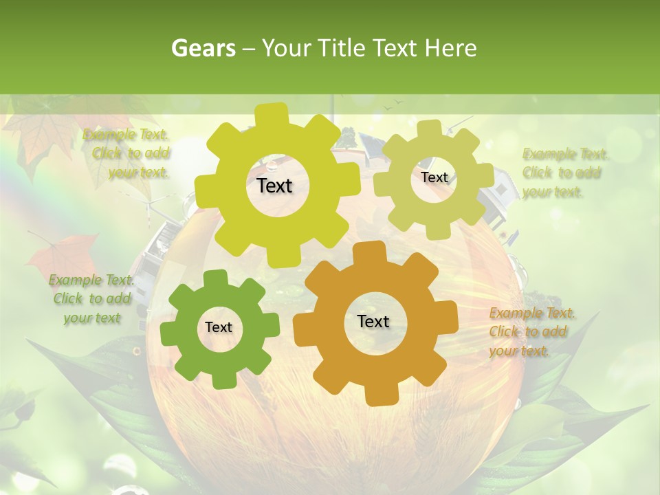 Sphere Leaf Plant PowerPoint Template