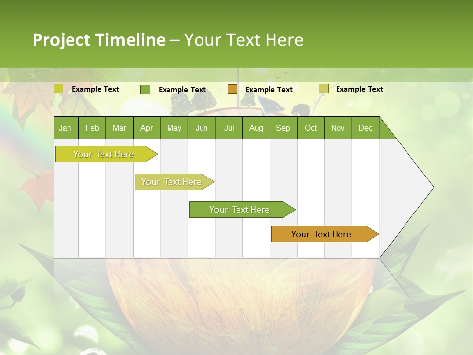 Sphere Leaf Plant PowerPoint Template