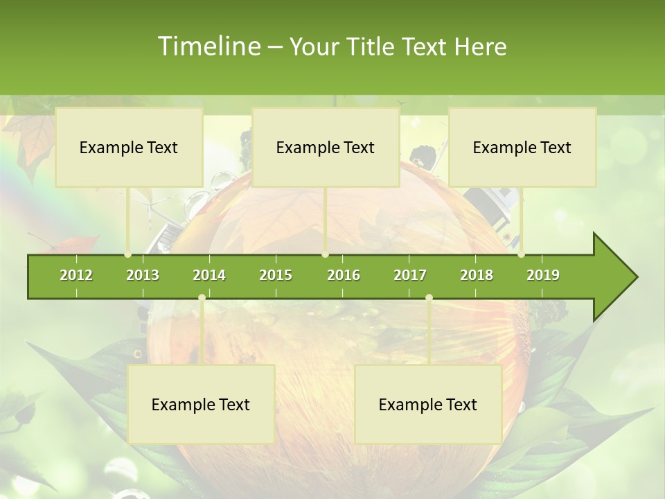 Sphere Leaf Plant PowerPoint Template