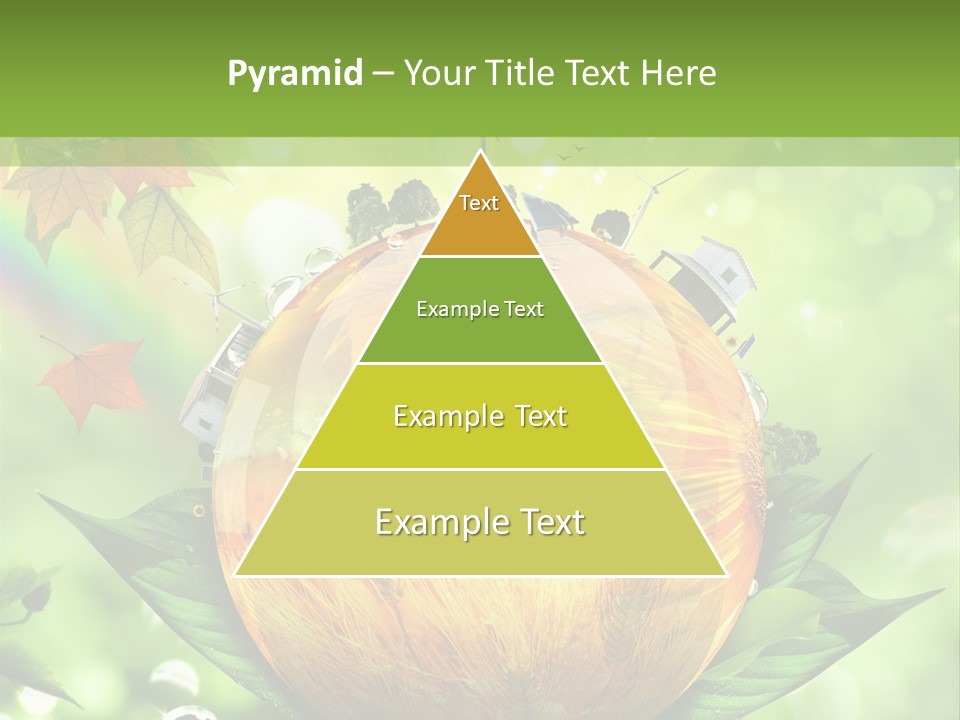 Sphere Leaf Plant PowerPoint Template