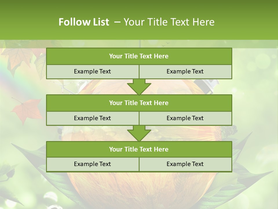 Sphere Leaf Plant PowerPoint Template