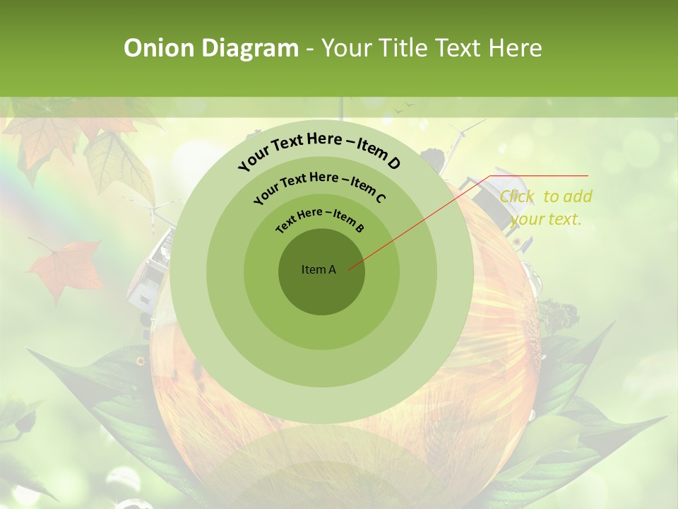 Sphere Leaf Plant PowerPoint Template