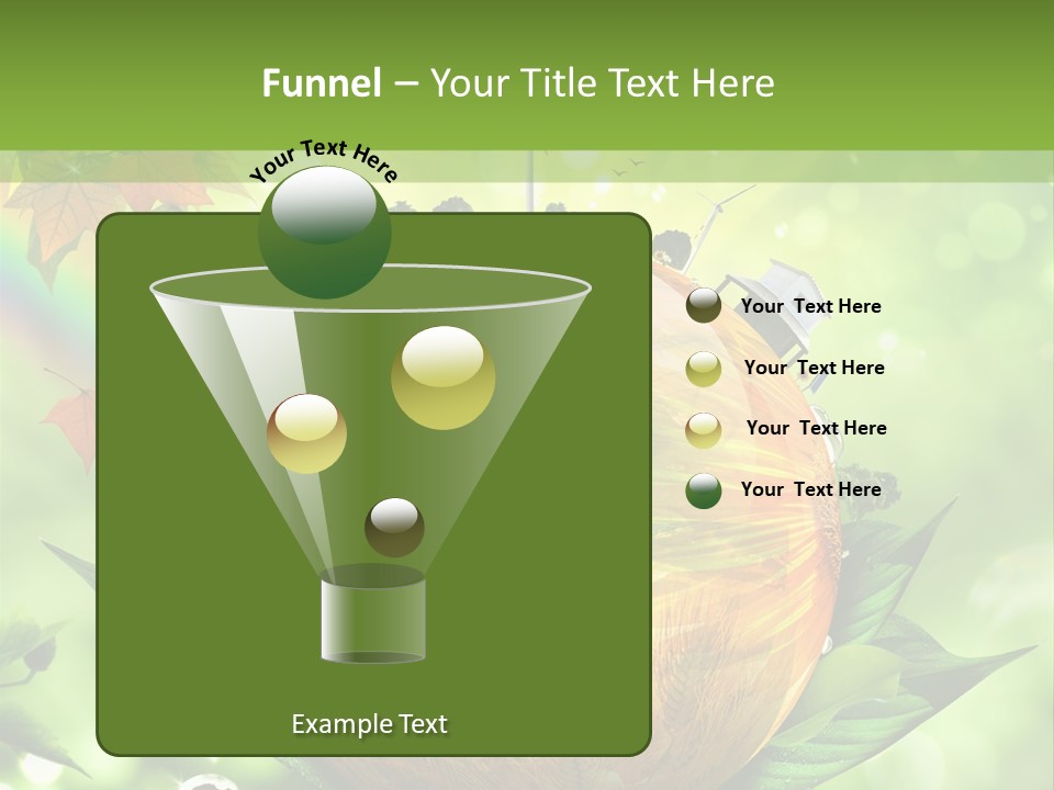 Sphere Leaf Plant PowerPoint Template