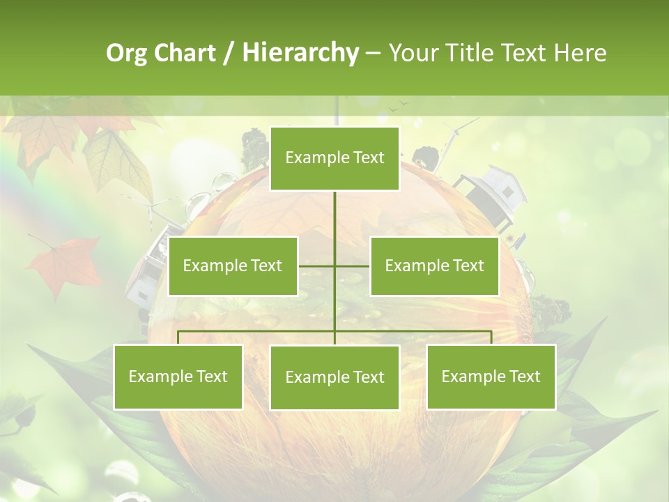 Sphere Leaf Plant PowerPoint Template