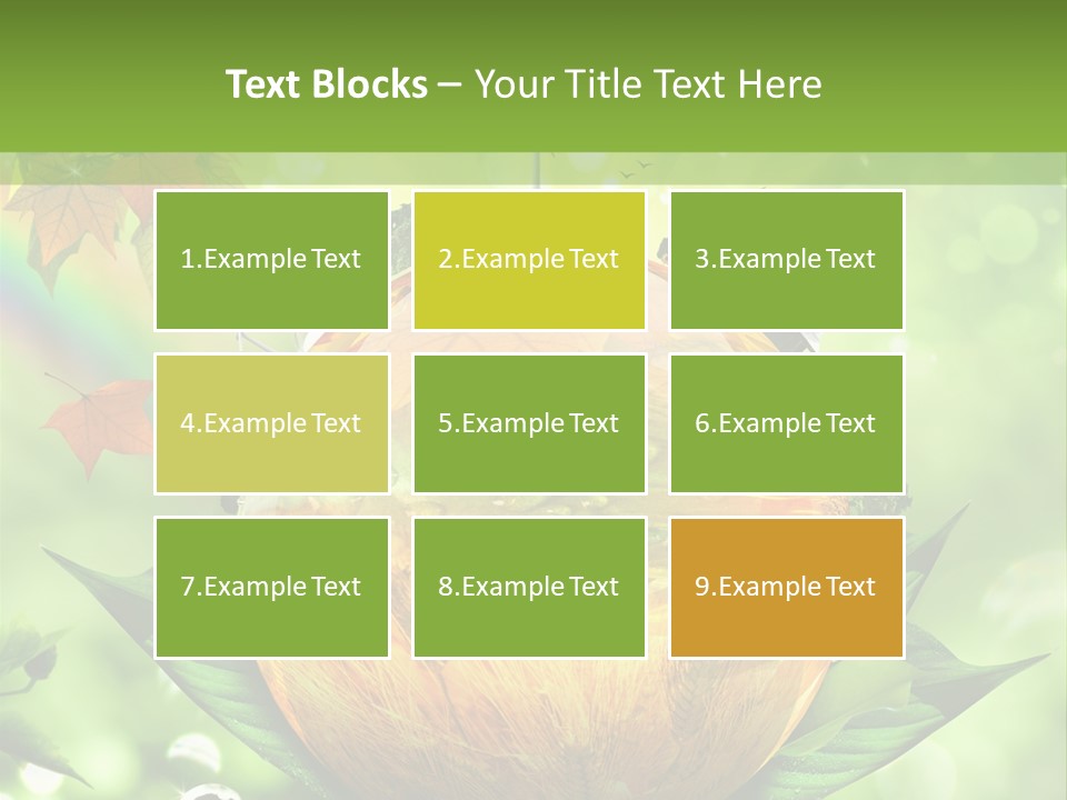 Sphere Leaf Plant PowerPoint Template