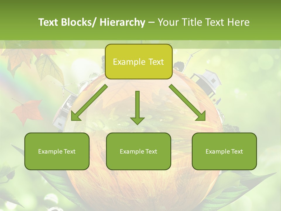 Sphere Leaf Plant PowerPoint Template