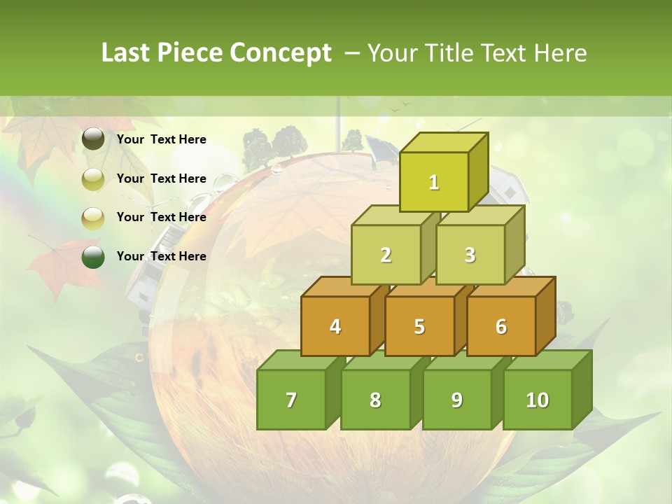 Sphere Leaf Plant PowerPoint Template