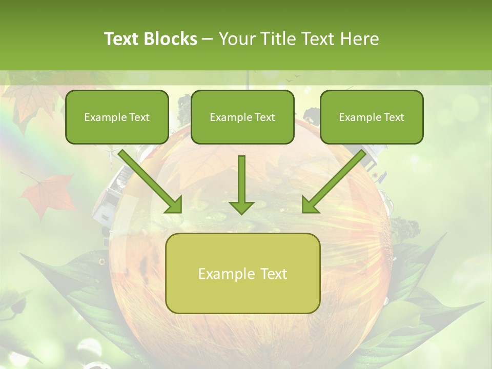 Sphere Leaf Plant PowerPoint Template