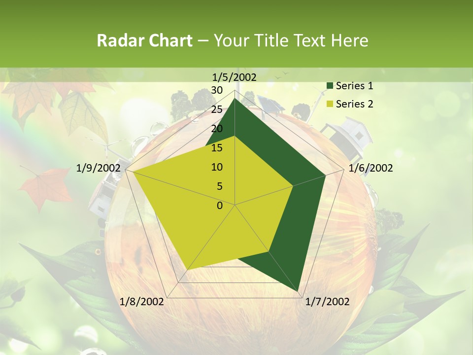 Sphere Leaf Plant PowerPoint Template