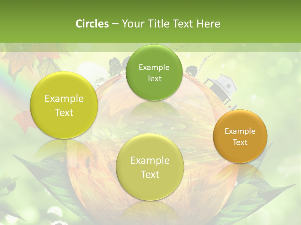 Sphere Leaf Plant PowerPoint Template